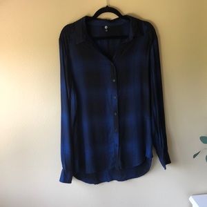 Black and Blue Plaid Shirt